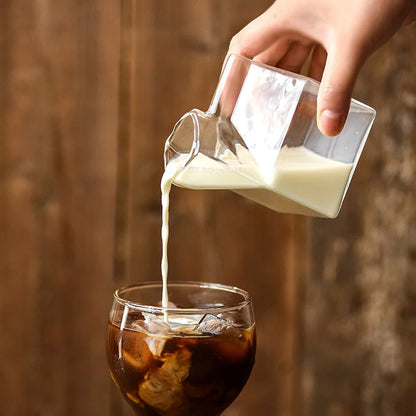 Glass Milk Carton Cup