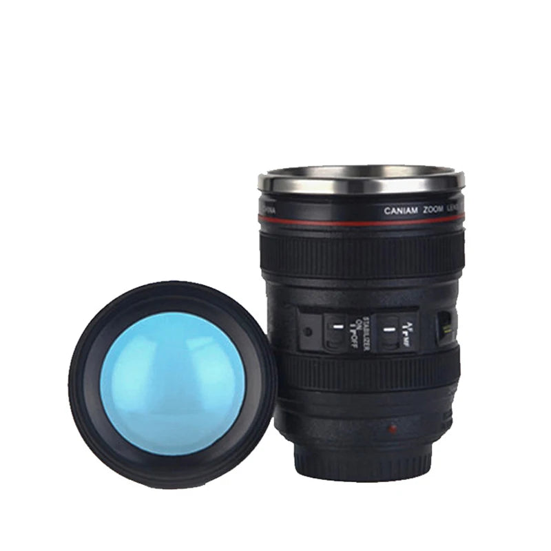 Stainless Steel Camera Lens Coffee Mug