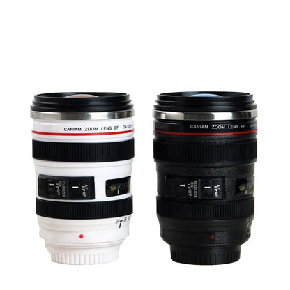 Stainless Steel Camera Lens Coffee Mug