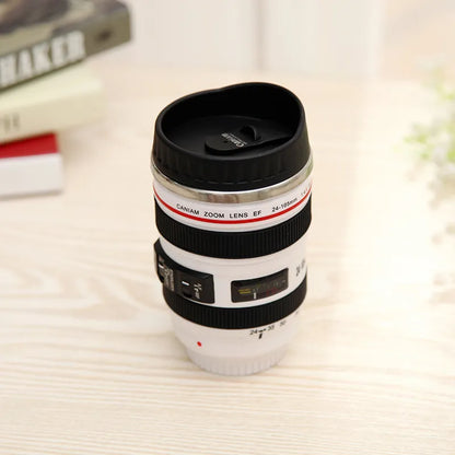 Stainless Steel Camera Lens Coffee Mug