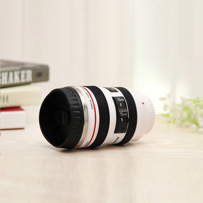 Stainless Steel Camera Lens Coffee Mug