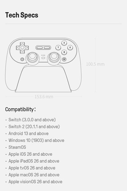 8BitDo Pro 3 Wireless Controller