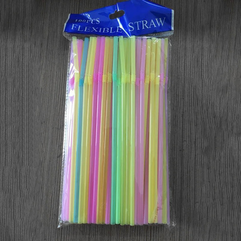 50-3000Pcs Plastic Drinking Straws