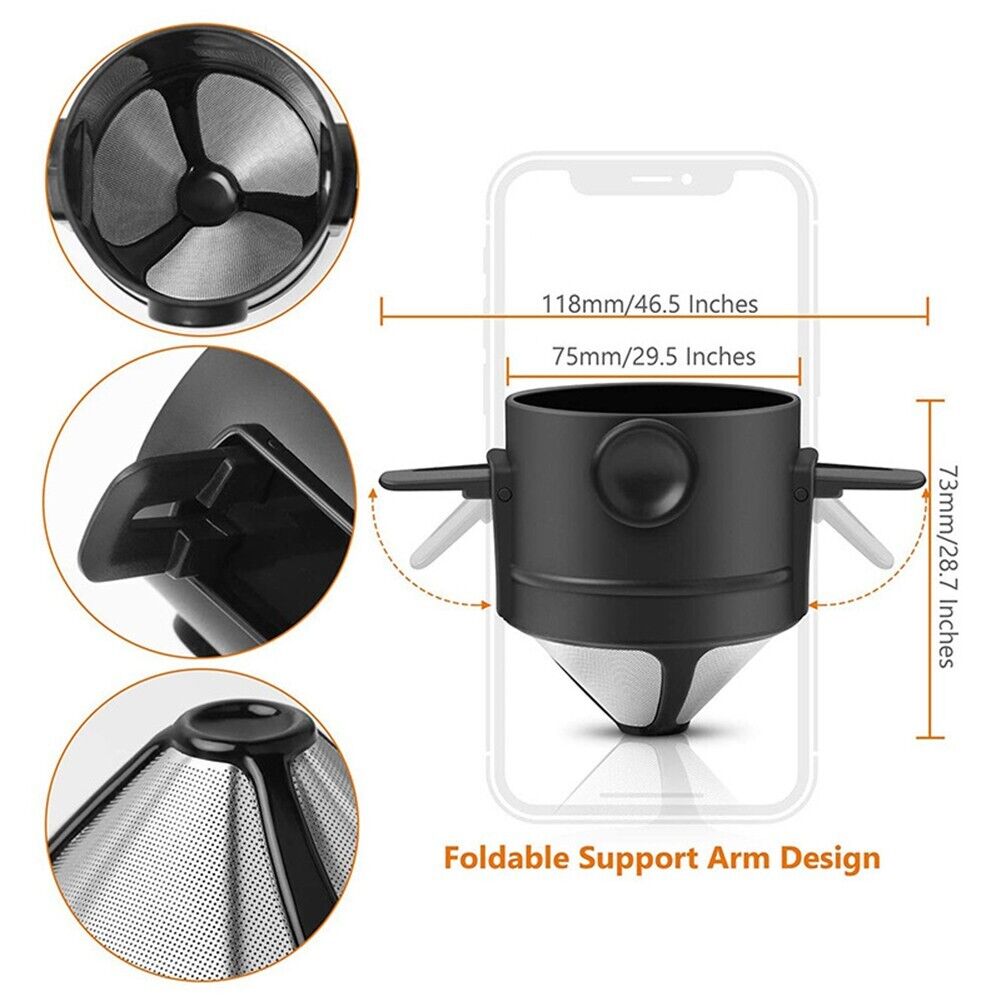 Portable Pour Over Coffee Drip Filter -