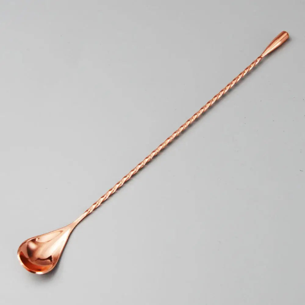 Long Handle Splendid Stainless Steel Spoon - Rose gold / China