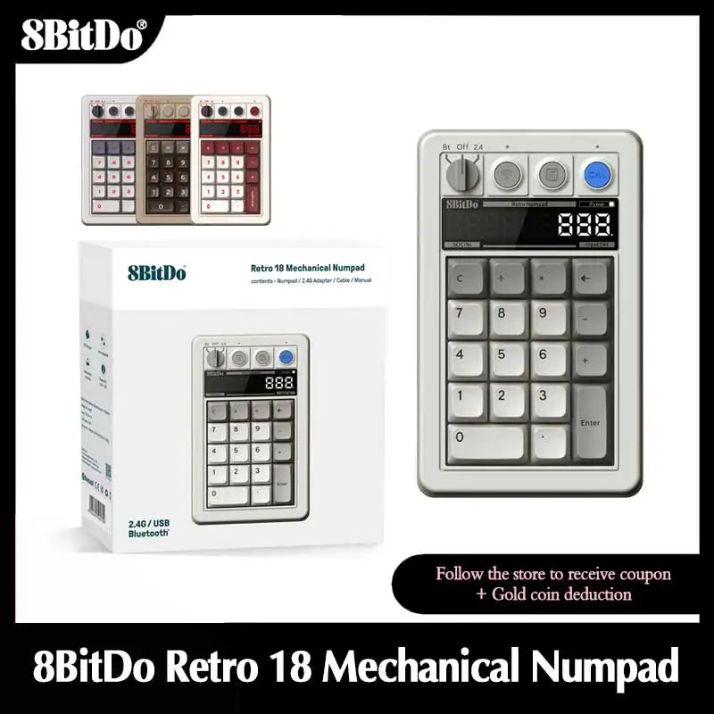 8BitDo Retro 18 Mechanical Numpad