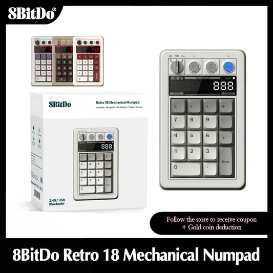 8BitDo Retro 18 Mechanical Numpad