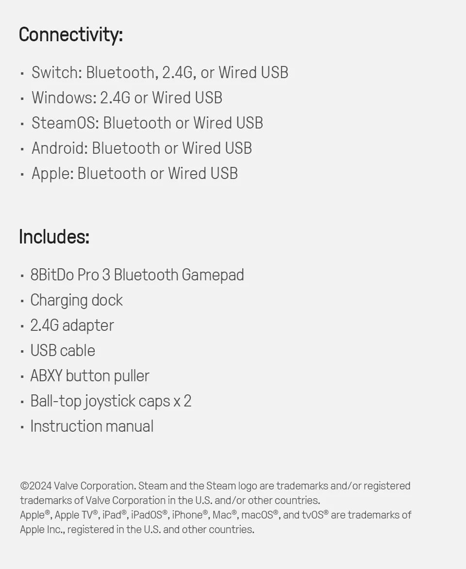8BitDo Pro 3 Wireless Controller