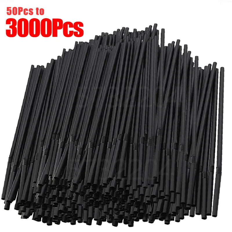 50-3000Pcs Plastic Drinking Straws