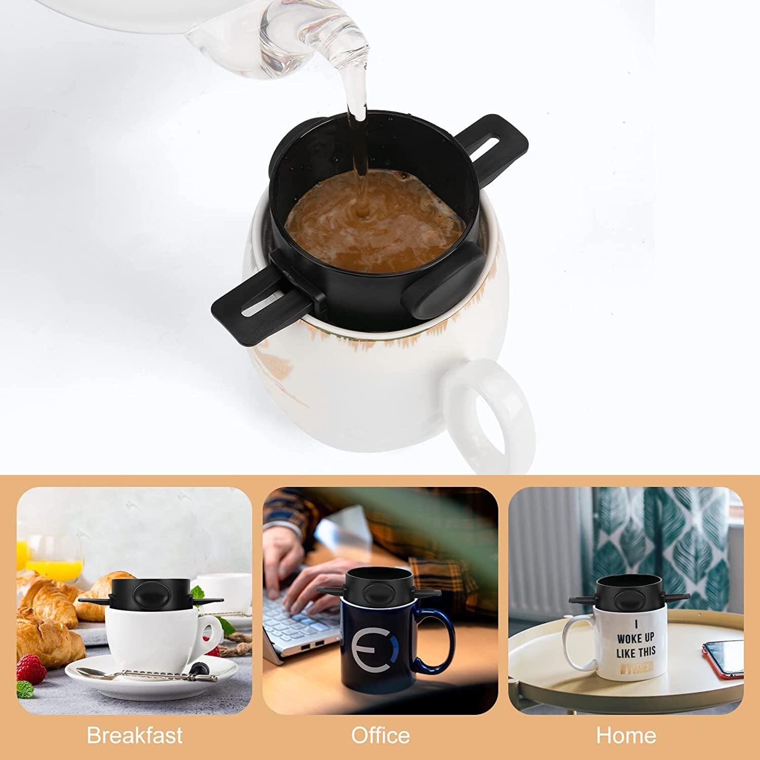 Portable Pour Over Coffee Drip Filter -