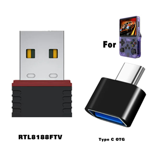 R36S USB WiFi + Type-C OTG Adapter Kit